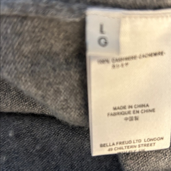 Bella Freud Gray Women's Crew Neck Sweater - Picture 3 of 3